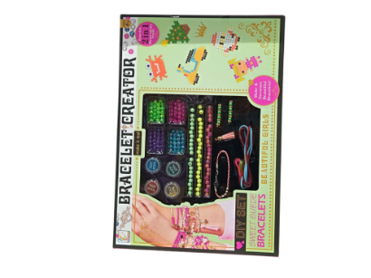 صورة مجموعة أدوات لصنع الأساور، خرز يناسب لعمر 5 سنوات فما فوق